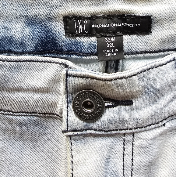 INC men's jeans size 32/32 slim straight - Picture 5 of 7